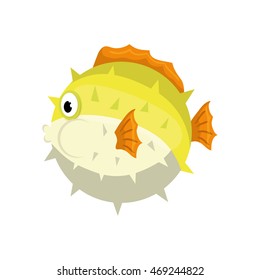 fish sea life animal cartoon icon. Isolated and flat illustration. Vector graphic
