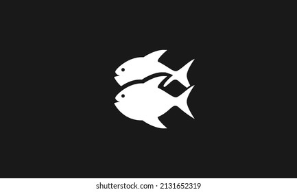 Fish sea vector logo design