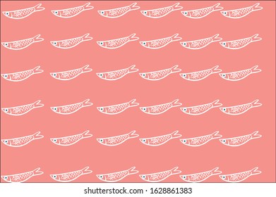 fish sea vector pattern kids background