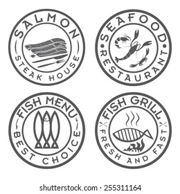 fish and seafood bbq set