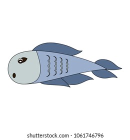 Fish seafood cartoon