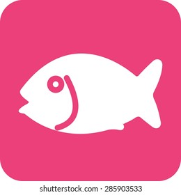 Fish, seafood, fillet icon vector image. Can also be used for eatables, food and drinks. Suitable for use on web apps, mobile apps and print media