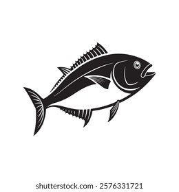 Fish or seafood flat icon design, for food apps and websites. 