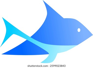 Fish seafood logo design element vector with creative idea