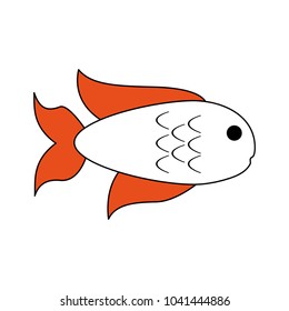 Fish seafood symbol