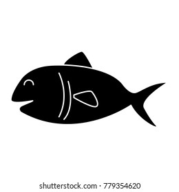 Fish seafood symbol