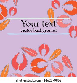 Fish, seafood. Vector seafood. Food and restaurant design.