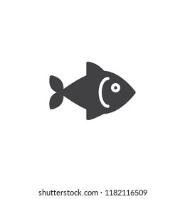 Fish Seafood vector icon. filled flat sign for mobile concept and web design. Organic food simple solid icon. Fishing ыymbol, logo illustration. Pixel perfect vector graphics