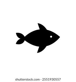 Fish Seafood vector icon. vector flat black simple illustration for web and app..eps
