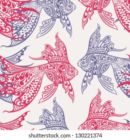 Fish seamless pattern