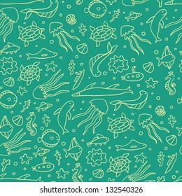 fish seamless pattern