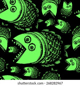 Fish seamless pattern