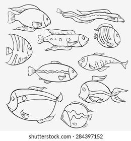 fish seamless pattern 