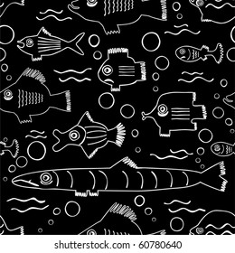 Fish seamless pattern