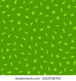 Fish Seamless Pattern Background. Vector illustration backdrop.