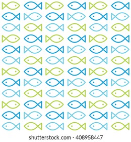 Fish seamless pattern - Design element