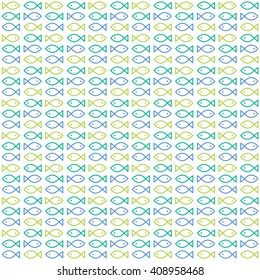Fish seamless pattern - Design element