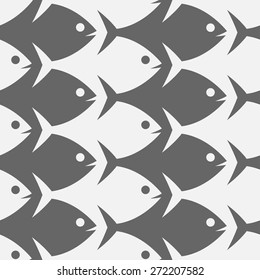 Fish Seamless Pattern. Escher Style.