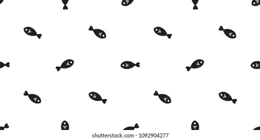 fish seamless pattern salmon shark dolphin fin whale vector ocean sea scarf isolated background repeat wallpaper