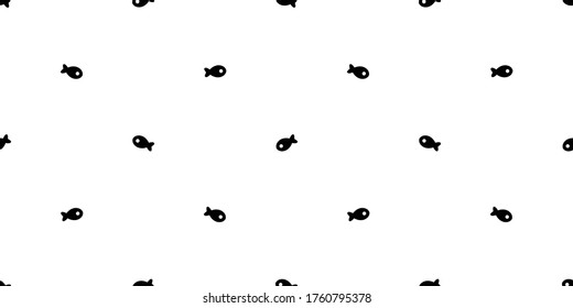 fish Seamless pattern salmon vector tuna shark cartoon scarf isolated dolphin whale ocean sea repeat wallpaper tile background illustration doodle animal white black design