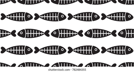 fish seamless pattern vector dolphin shark whale isolated wallpaper background