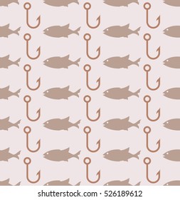 Fish Seamless Pattern Vector Illustration