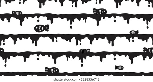 fish Seamless pattern vector tuna shark salmon dolphin doodle icon cartoon wave water color splash graffiti ocean sea doodle gift wrapping paper tile background repeat wallpaper scarf isolated pet ani