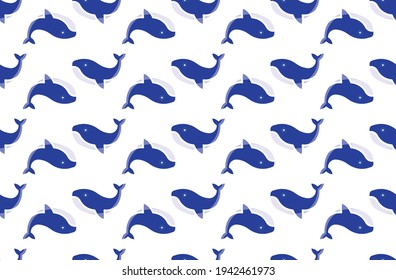 Fish, seamless texture for print.
