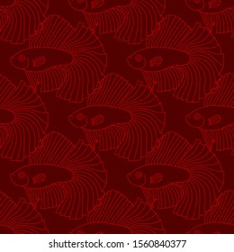 Fish Seamless Vector Background For Your Design And Projects