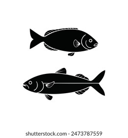 Fish set vector eps file 