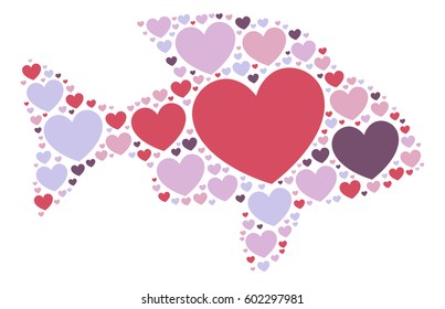 fish shape design vector illustration 