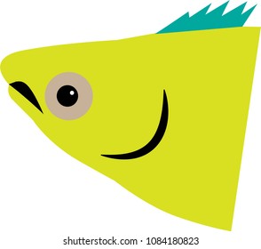 fish shape icon for websites and mobile applications.