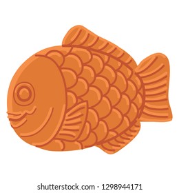 Fish shaped pancake filled with bean jam