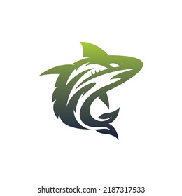 Fish Shark Leaf Ecology Nature Logo