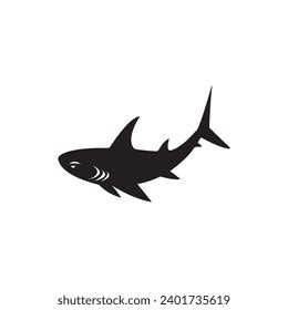 fish shark vector design icon template