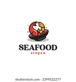 Fish Shrimp Seafood Restaurant Logo