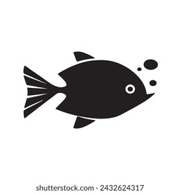 fish silhouette free eps with fully editable