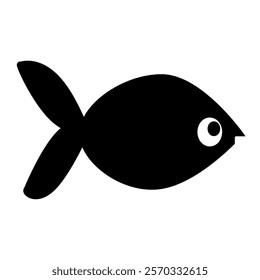 fish silhouette icon design template