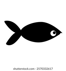 fish silhouette icon design template