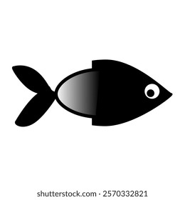 fish silhouette icon design template