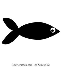 fish silhouette icon design template