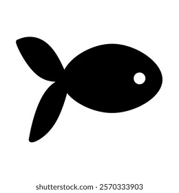 fish silhouette icon design template