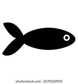 fish silhouette icon design template