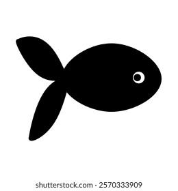 fish silhouette icon design template