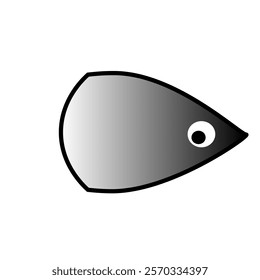 fish silhouette icon design template	