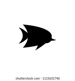 fish silhouette icon. Element of animals icon for mobile concept and web apps. Detailed fish silhouette icon can be used for web and mobile on white background
