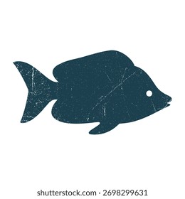 Fish Silhouette Illustration Vector Template