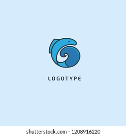 Fish silhouette logo. Vector abstract minimalistic illustration fishing. Tuna, salmon icon. Aquarium, pet shop, marina, fish restaurant, seafood vector flat style logotype modern.