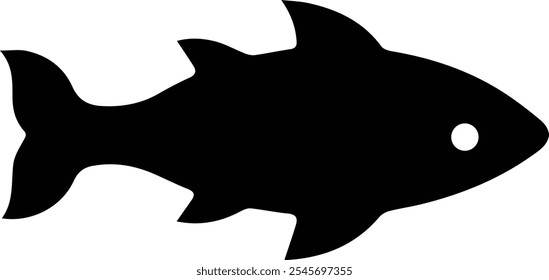 Silhueta de peixe vetor clipart ilustração