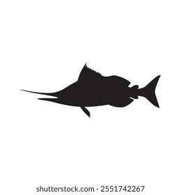 Fish silhouette vector eps file